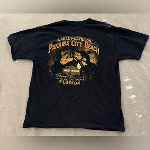 Harley Davidson 2015 Motorcycle L Short Sleeve Shirt Panama City Beach Florida